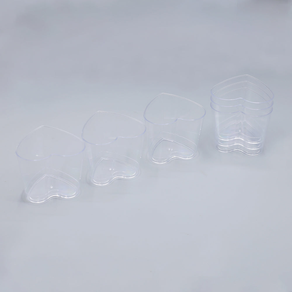 Flower Heart Short Glass 6 Pcs Set