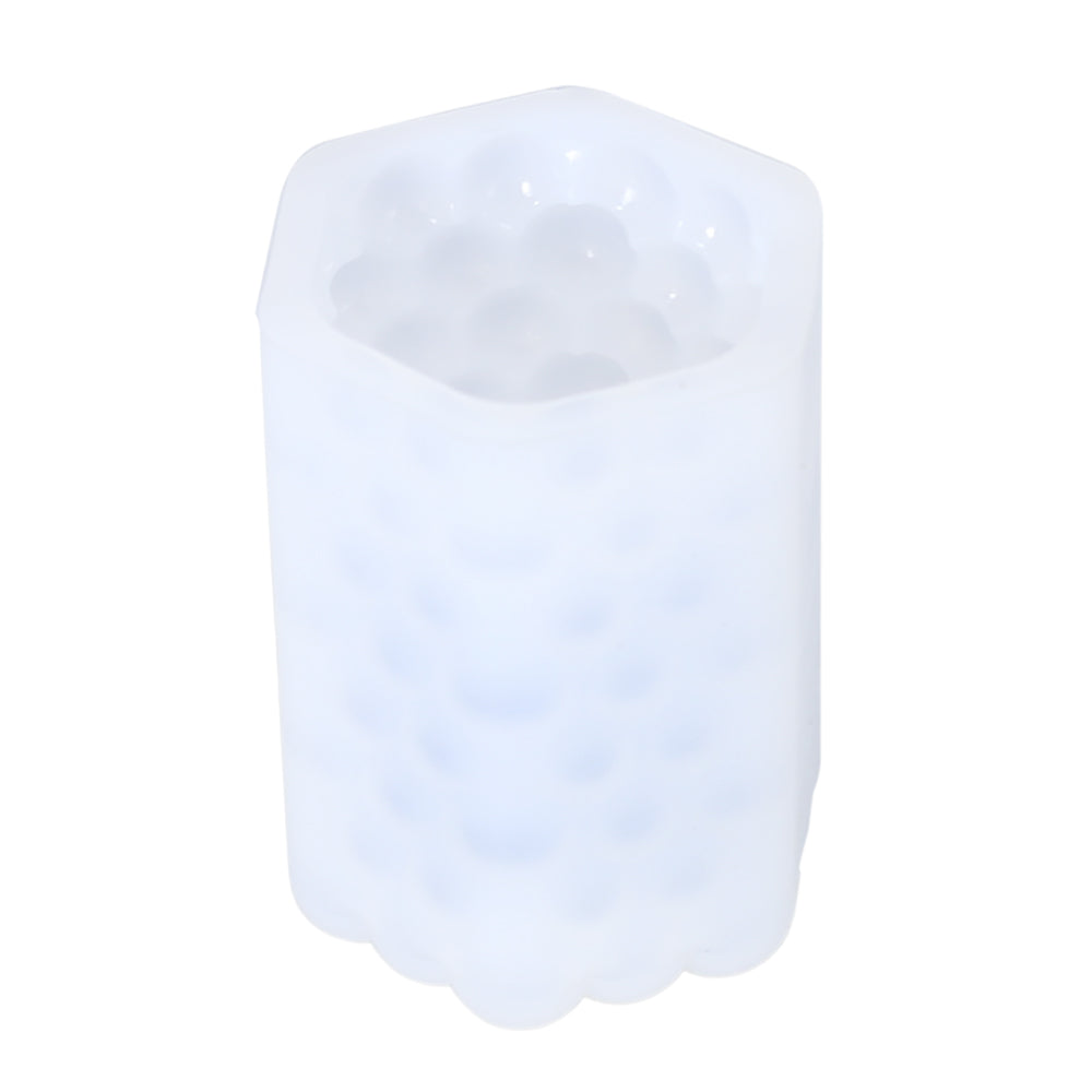 3d Hexagonal Shape Silicone Candle Mold