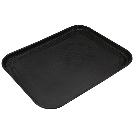 Rectangle Plastic Black Tray (18x14)Inch