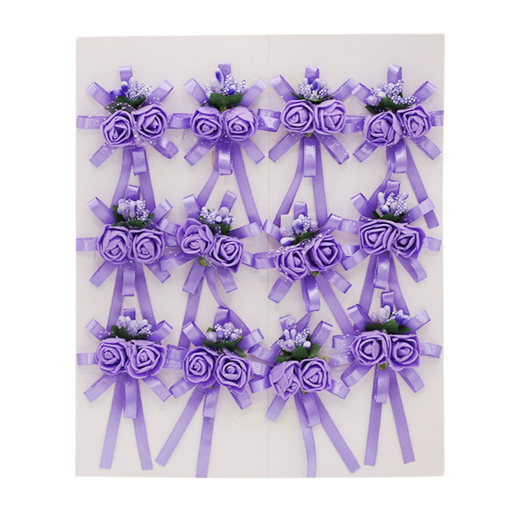 Flower Ribbon For Decoration 12Pcs Pack