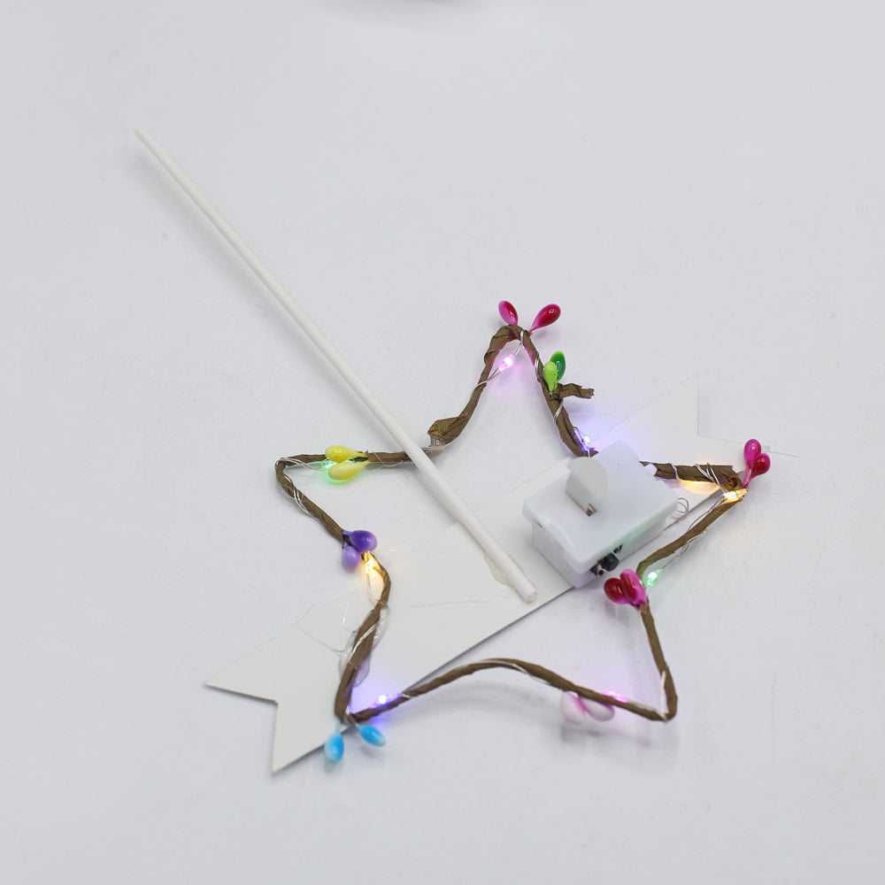 Happy Birthday Star Cake Topper With Lights