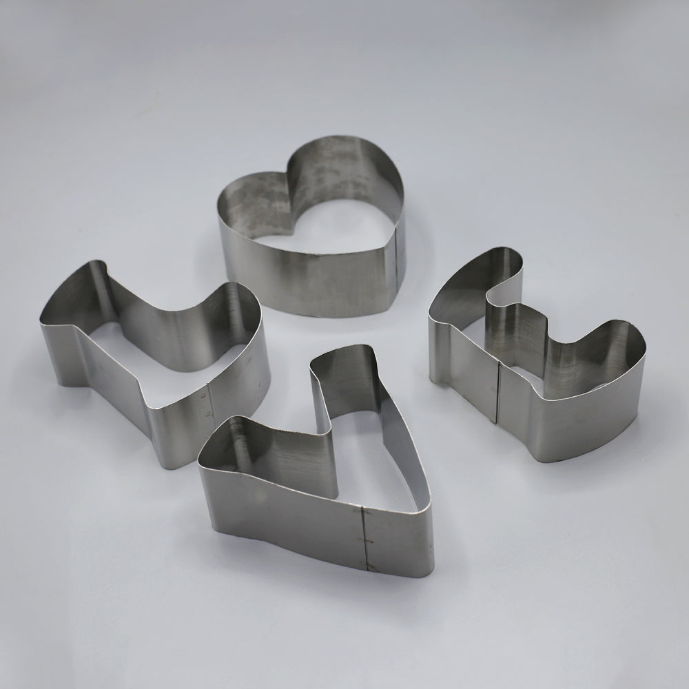 Love Cake Cutting Ring 4Pcs Set