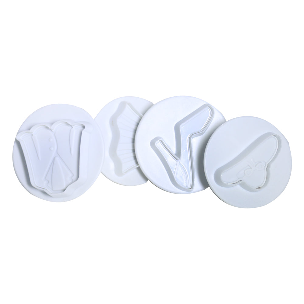 Girl Theme Plunger Cutter 4Pcs Set