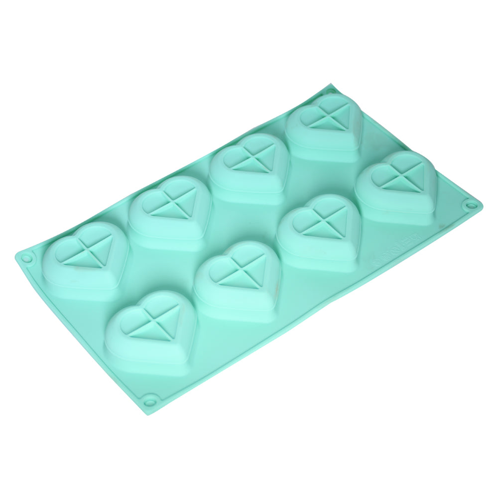 Heart Shape Silicone Baking Mold 8 Cavity