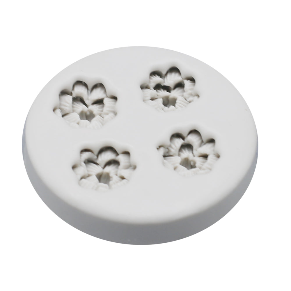 Cherry Blossom Silicone Fondant Mold 4 Cavity