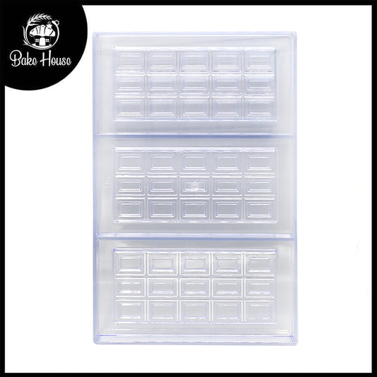KitKat Bar Acrylic Chocolate & Candy Mold 3 Cavity