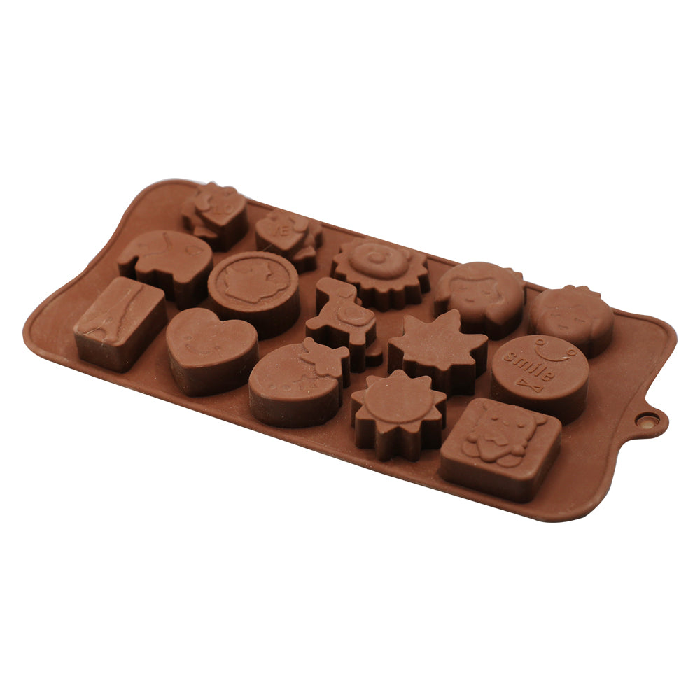 Cartoon Theme Chocolate Mold 15 Cavity