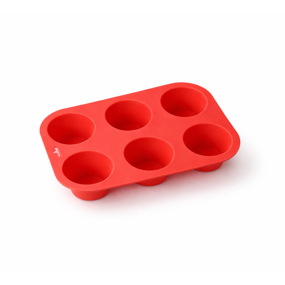Round Shape Silicone Cupcake Baking Mold 6 Cavity