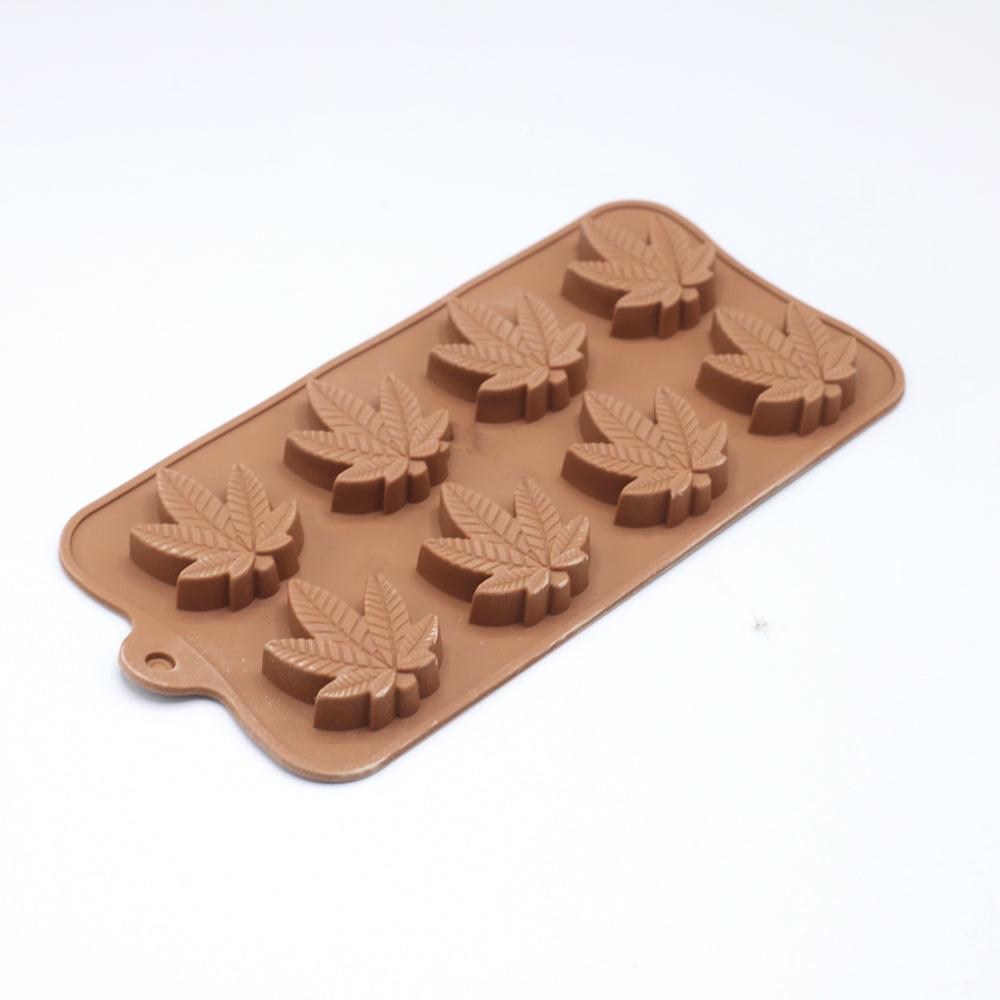 Cannabis Leaf Silicone Chocolate Mold 8 Cavity