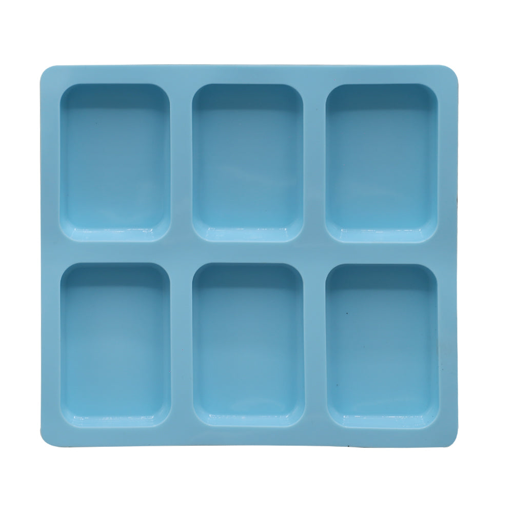 Rectangle Shape Baking & Soap Mold 6 Cavity Small