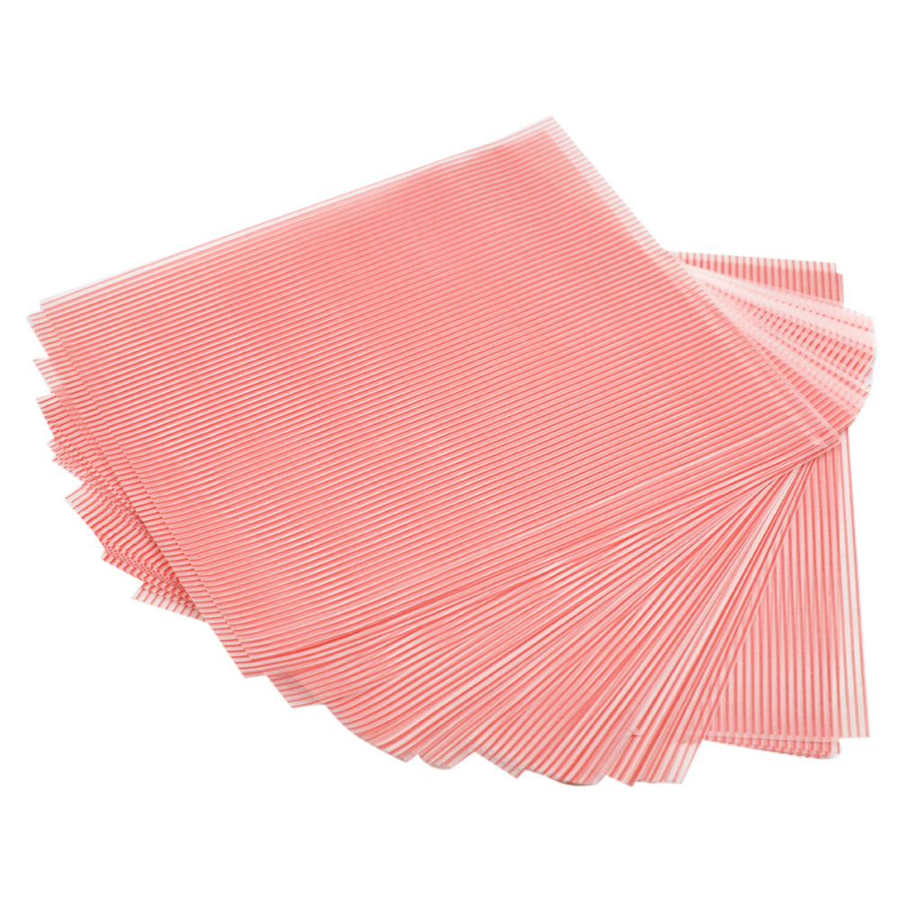 Pink Striped Wax Paper 50Pcs Pack