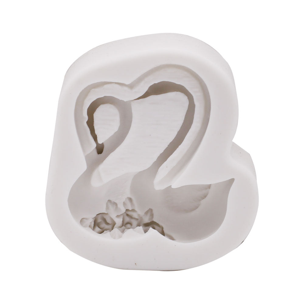 Swan Pair Love Silicone Fondant Mold Design 03