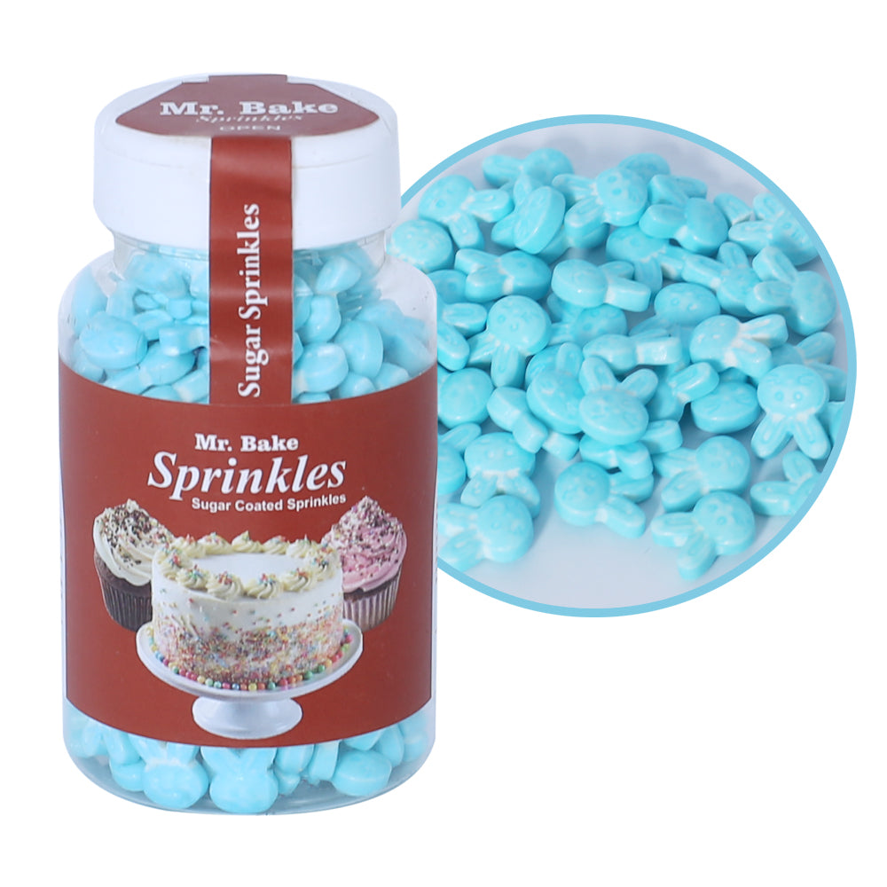 MR Bake Sky Blue Rabbits Sprinkles – 90g Jar