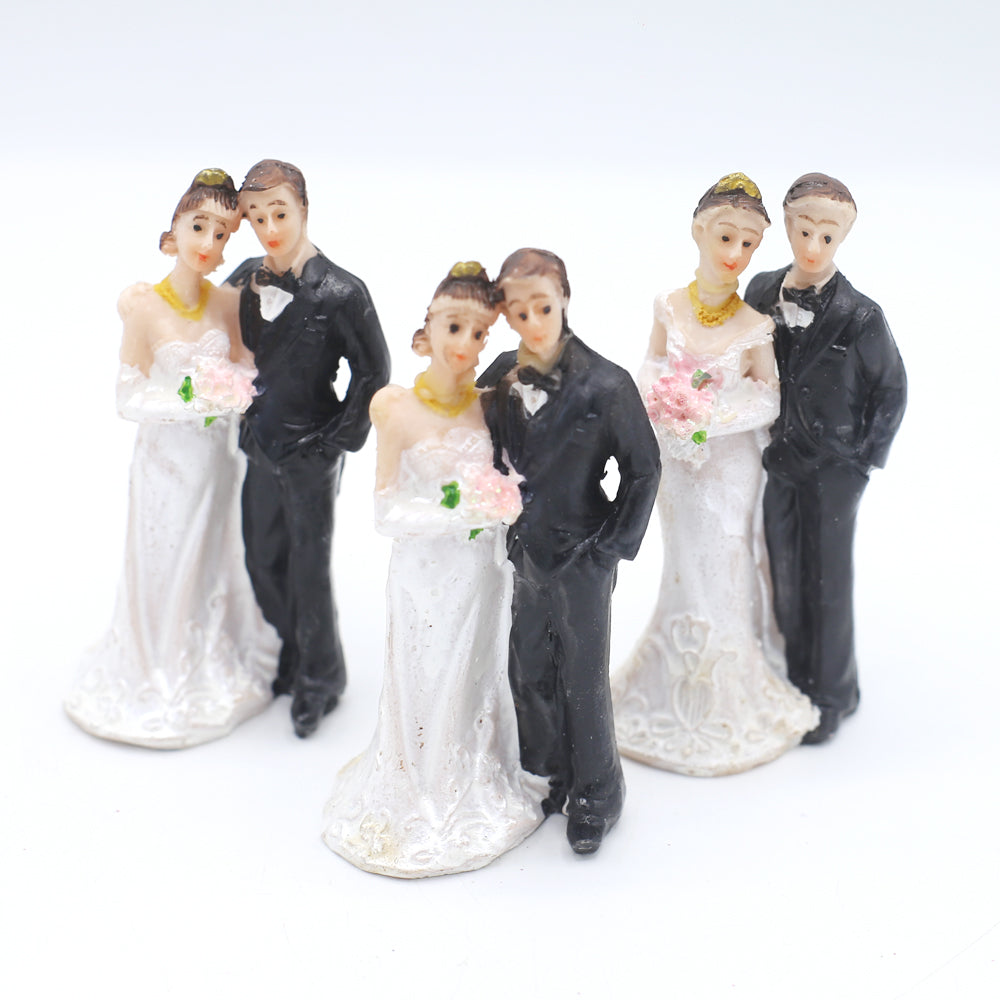 Bride And Groom Cake Topper 4Pcs Set