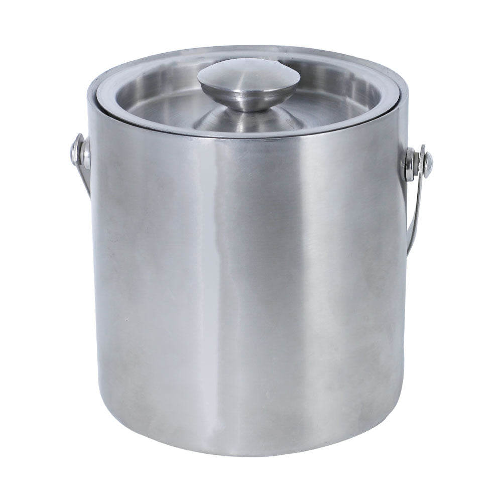 Stainless Steel Ice Bucket With Swing Handle And Lid (4L)