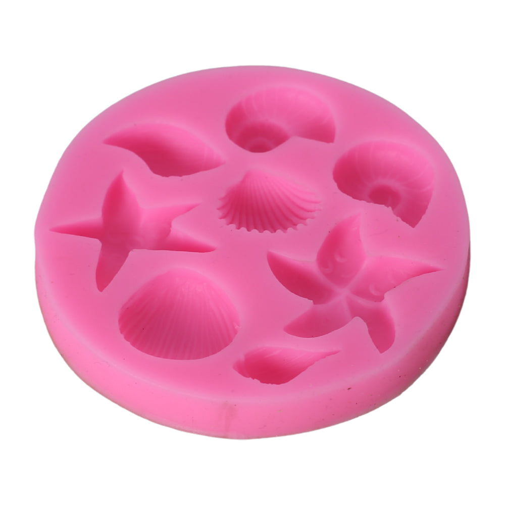 Sea Theme Silicone Fondant Mold 8 Cavity