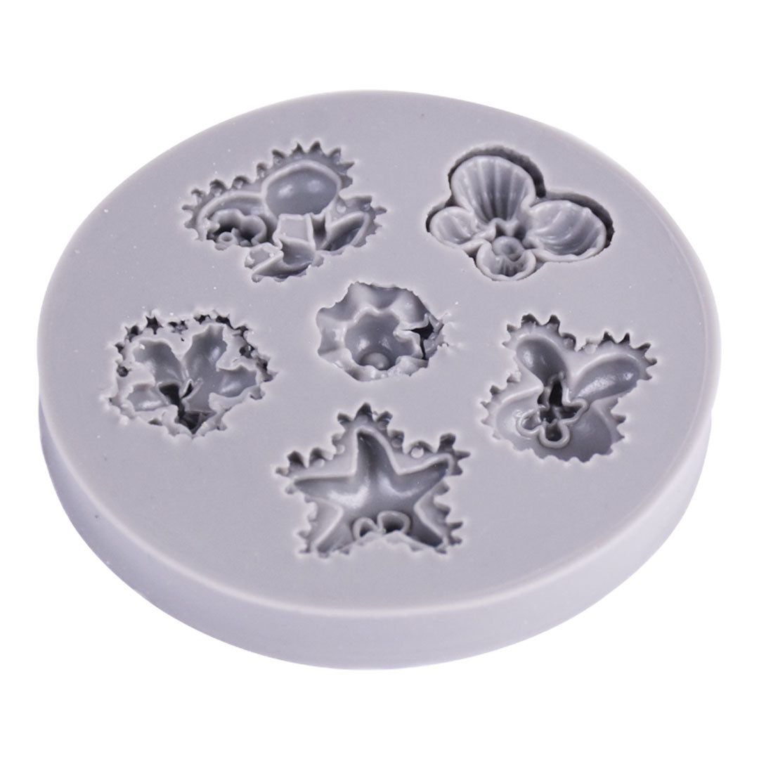 Nature theme Silicone Chocolate & Fondant Mold 6 Cavity