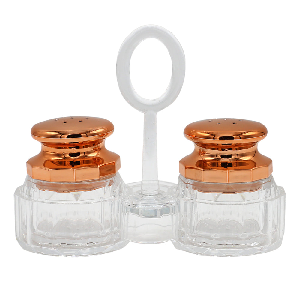 Acrylic Cruet Set With Stand 2Pcs