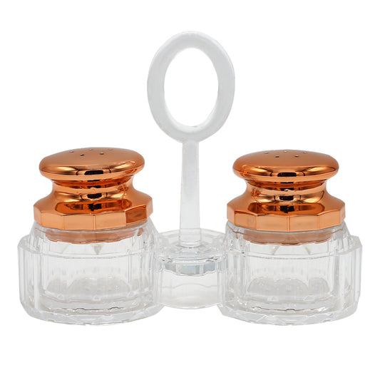 Acrylic Cruet Set With Stand 2Pcs