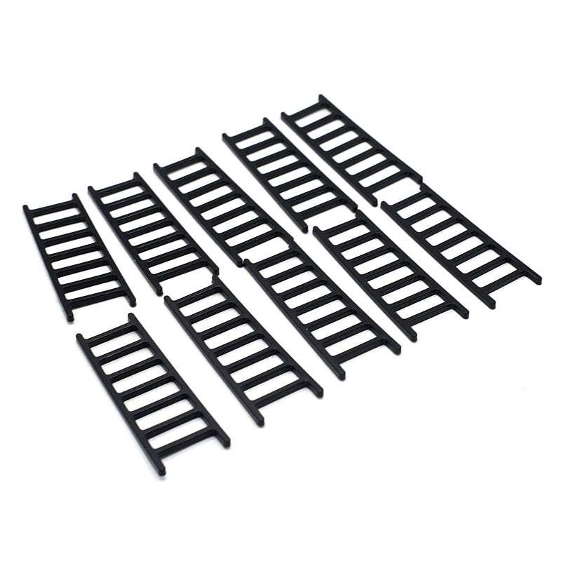 Mini Black Ladder Cake Plastic 10pcs Set