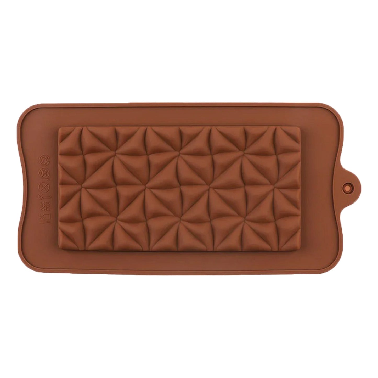 Half Square Triangles Design Chocolate Bar Silicone Mold