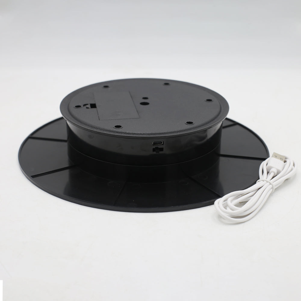 Rechargeable Cake Rotating Turntable Round Plastic 25cm