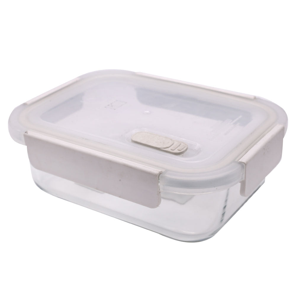 DL Airtight Borosilicate Glass Rectangle Storage Box 450ml