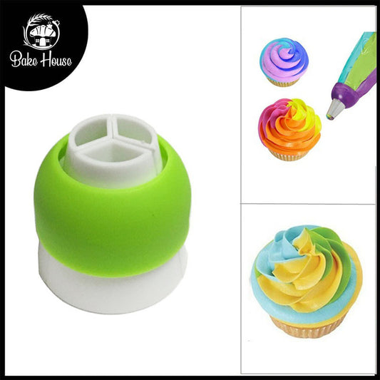 3 Colors Icing Plastic Coupler
