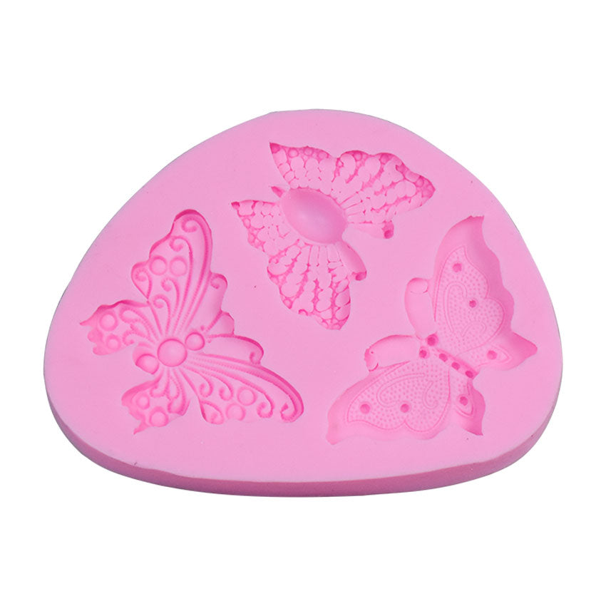 3 Different Butterflies Silicone Fondant Mold