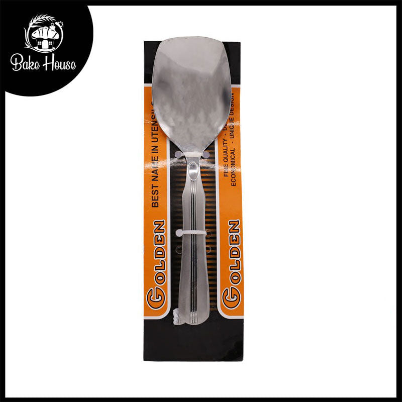 3 Middle Line Stainless Steel Rice Serving Spoon 2Pcs Set