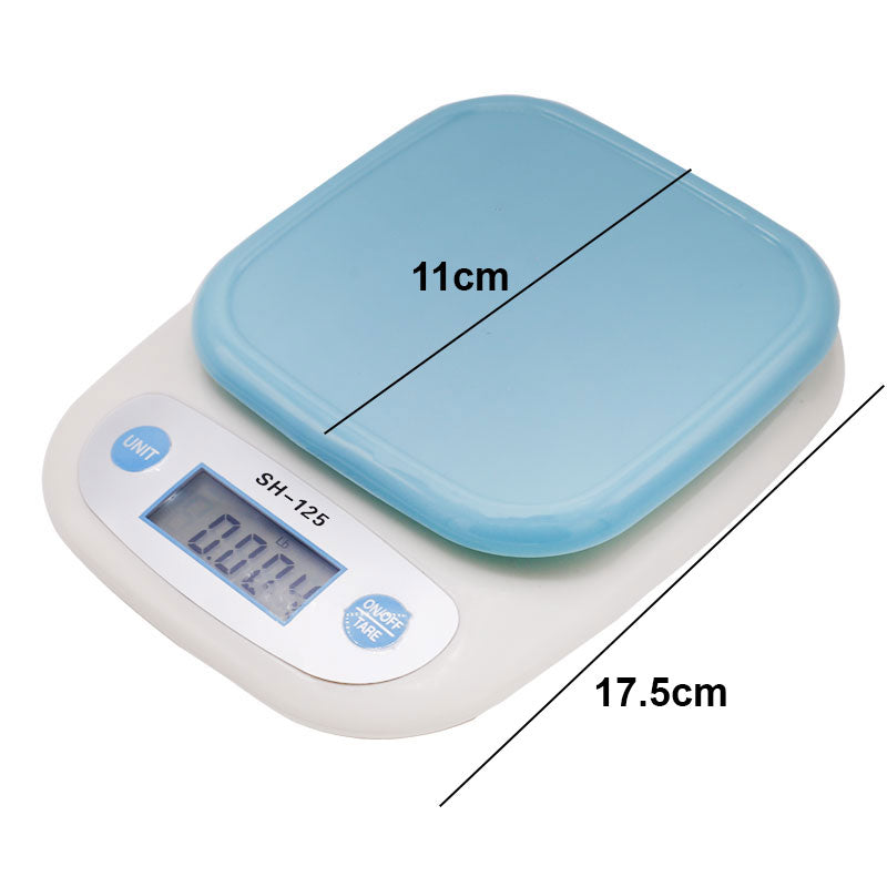 Electronic Digital Kitchen Scale (SH-125) -Weight Max 7kg, Measures in 4 Different Units