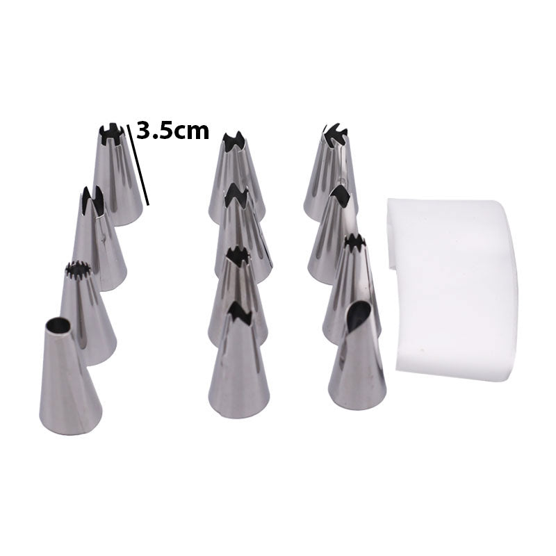 12Pcs Nozzle Set With Piping Bag