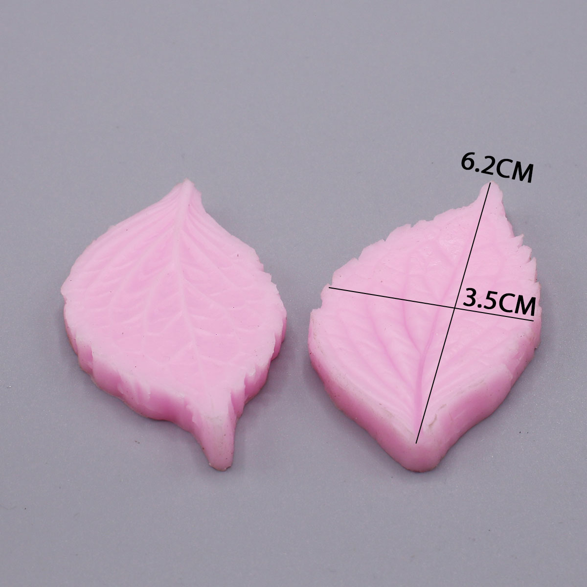 Leaves Shape Silicone Fondant Mold 2 Cavity