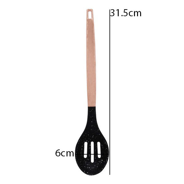 SHENGAYA Silicone Slotted Spoon With Copper Handle