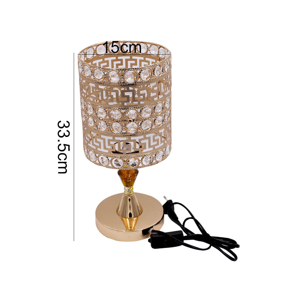 Round Rhinestones 3 Colors Changing Side Table lamp 15cm