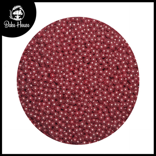 Bake House Metallic Maroon Pearl Edible Sprinkles