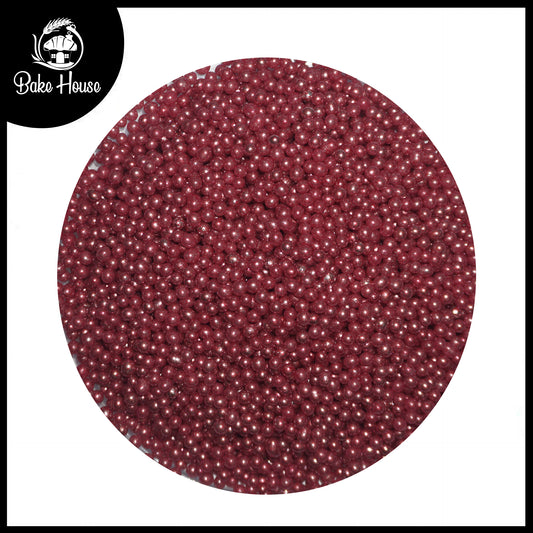 Bake House Metallic Burgundy Pearl Edible Sprinkles