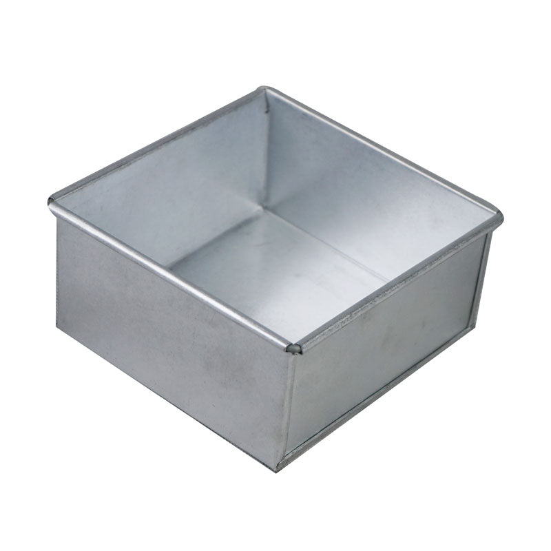 Square Cake Baking Mold Silver 5 X 5 Inch