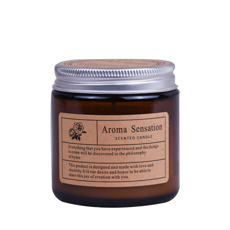 Delicate Aroma Sensation Scented Candle With Glass Jar 6.5 cm