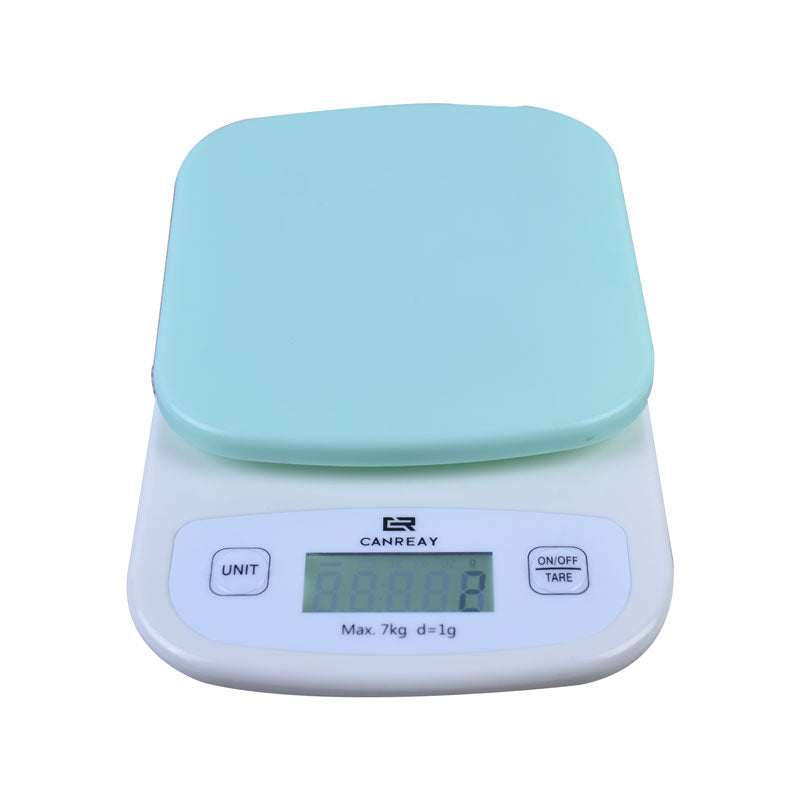 Electronic Digital Kitchen Scale (CR518) - Weight Max 7kg, Measures in 4 Different Units
