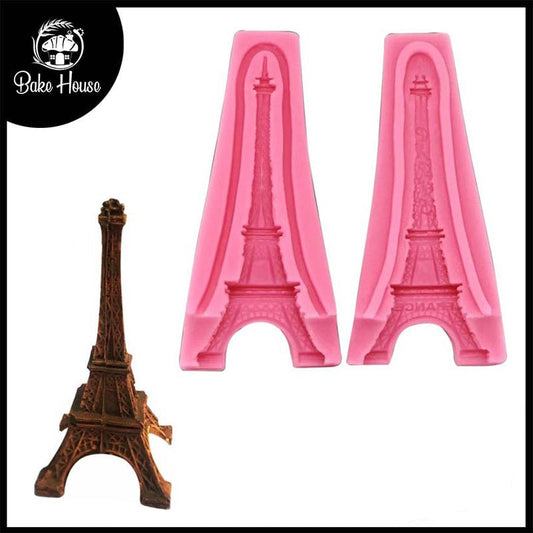 3D Eiffel Tower Silicone Fondant Mold 2Pcs Set