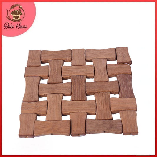 Heat Resistant Wooden Mat For Table