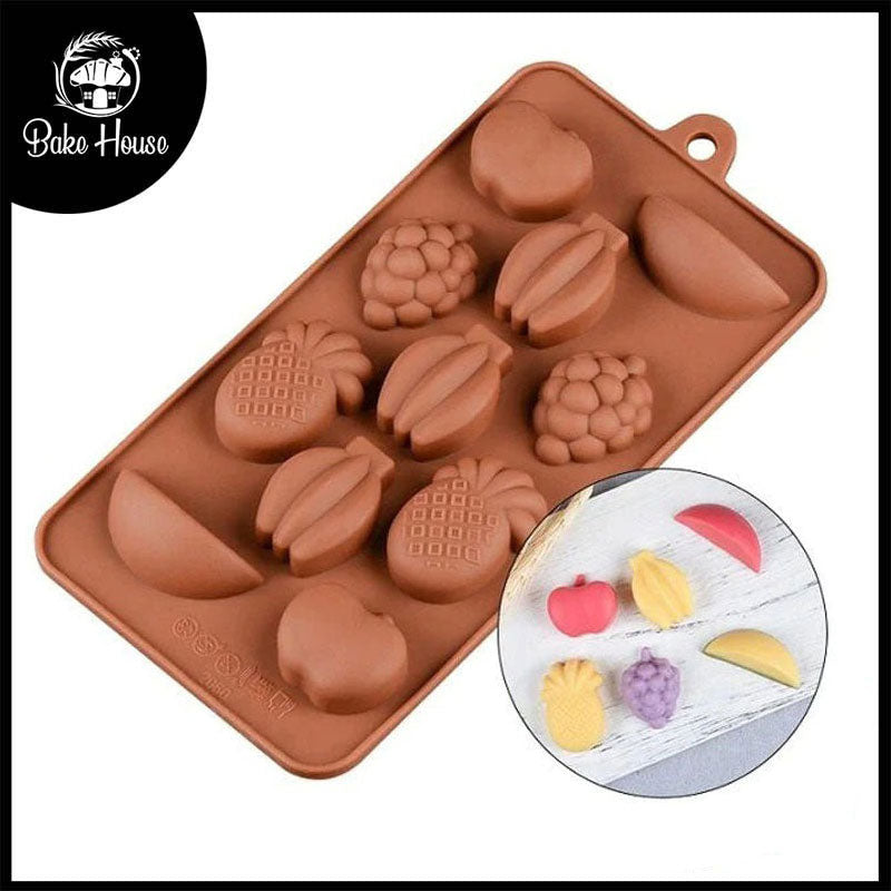 3D Fruits Silicone Chocolate Mold 11 Cavity