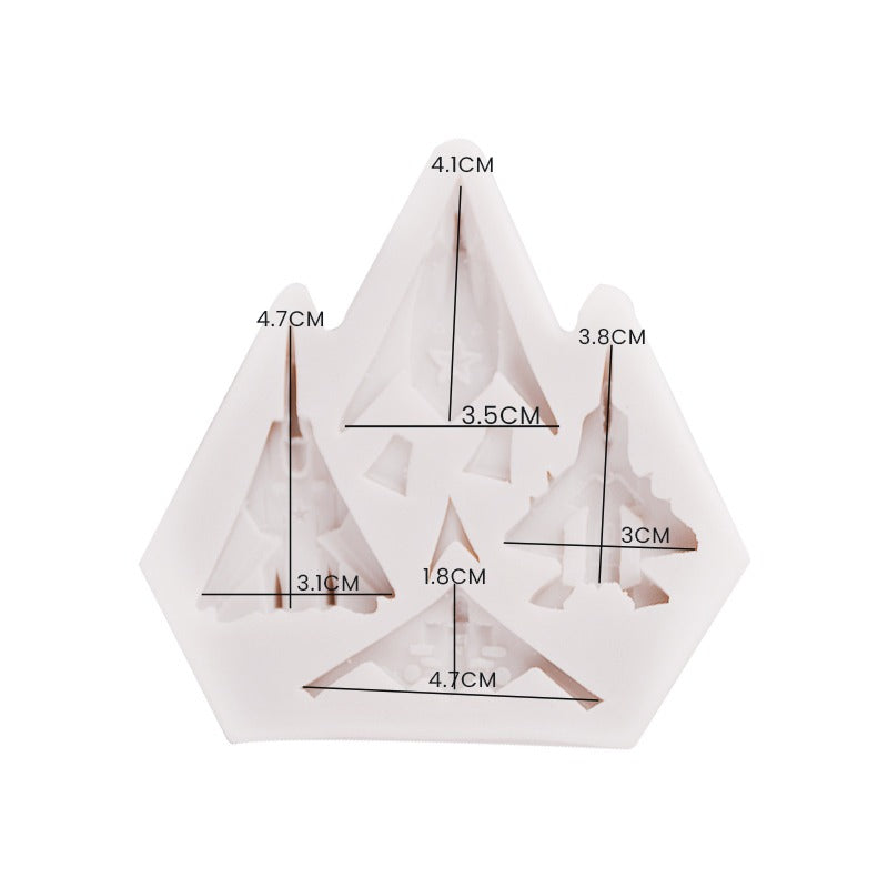 3D Jet Fighter plane Silicone Fondant Mold