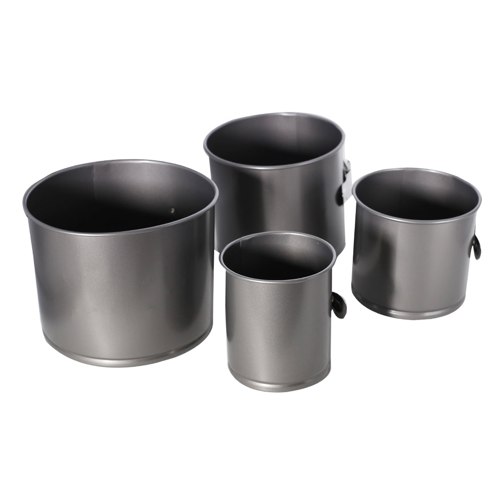 Round Springform Shape Heighted Non Stick Mold 4Pcs Set