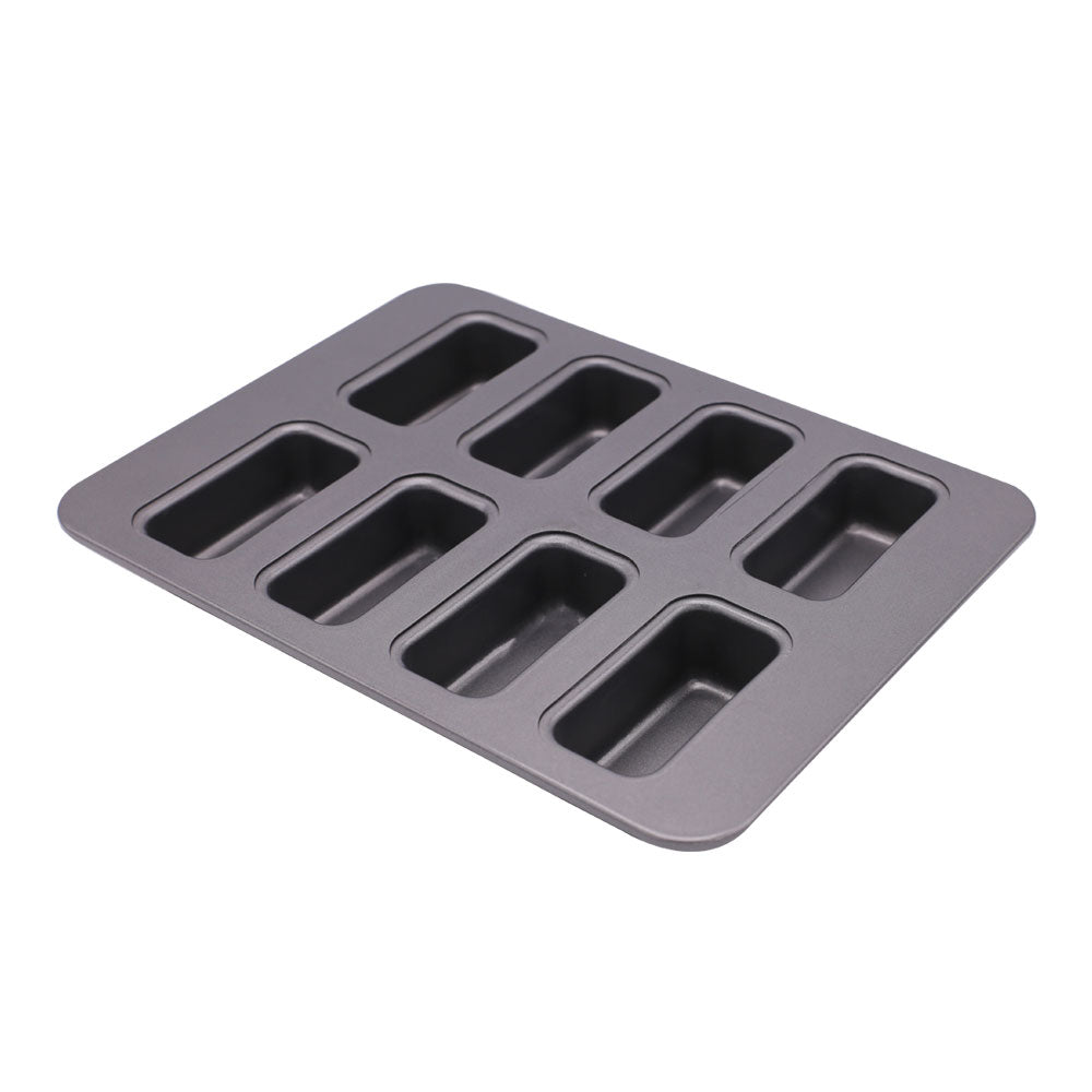 Mini Rectangle Brownie Baking Tray 8 Cavity Non Stick