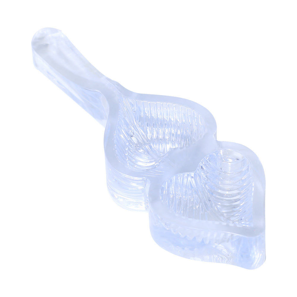 Heart Shape Acrylic Cookie And Biscuit Mold 2 Cavity