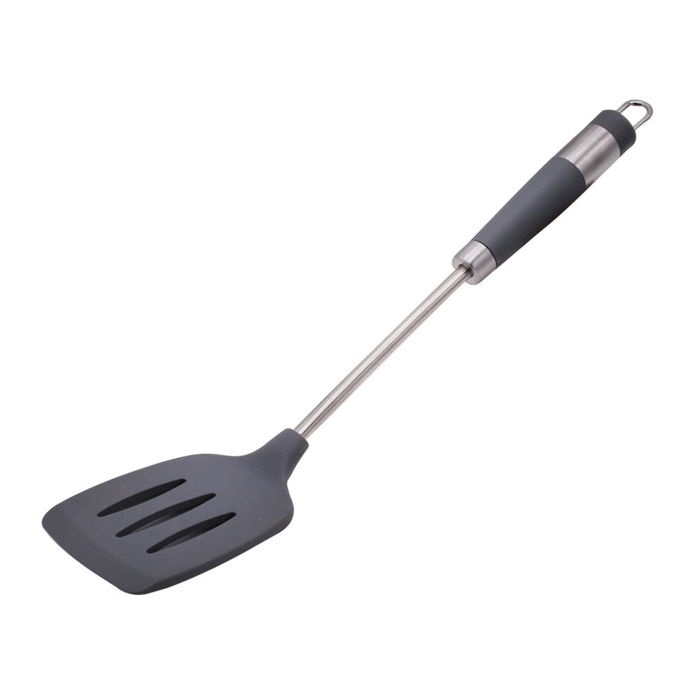 LURWIN Silicone Slotted Spatula Turner With Stainless Steel Handle