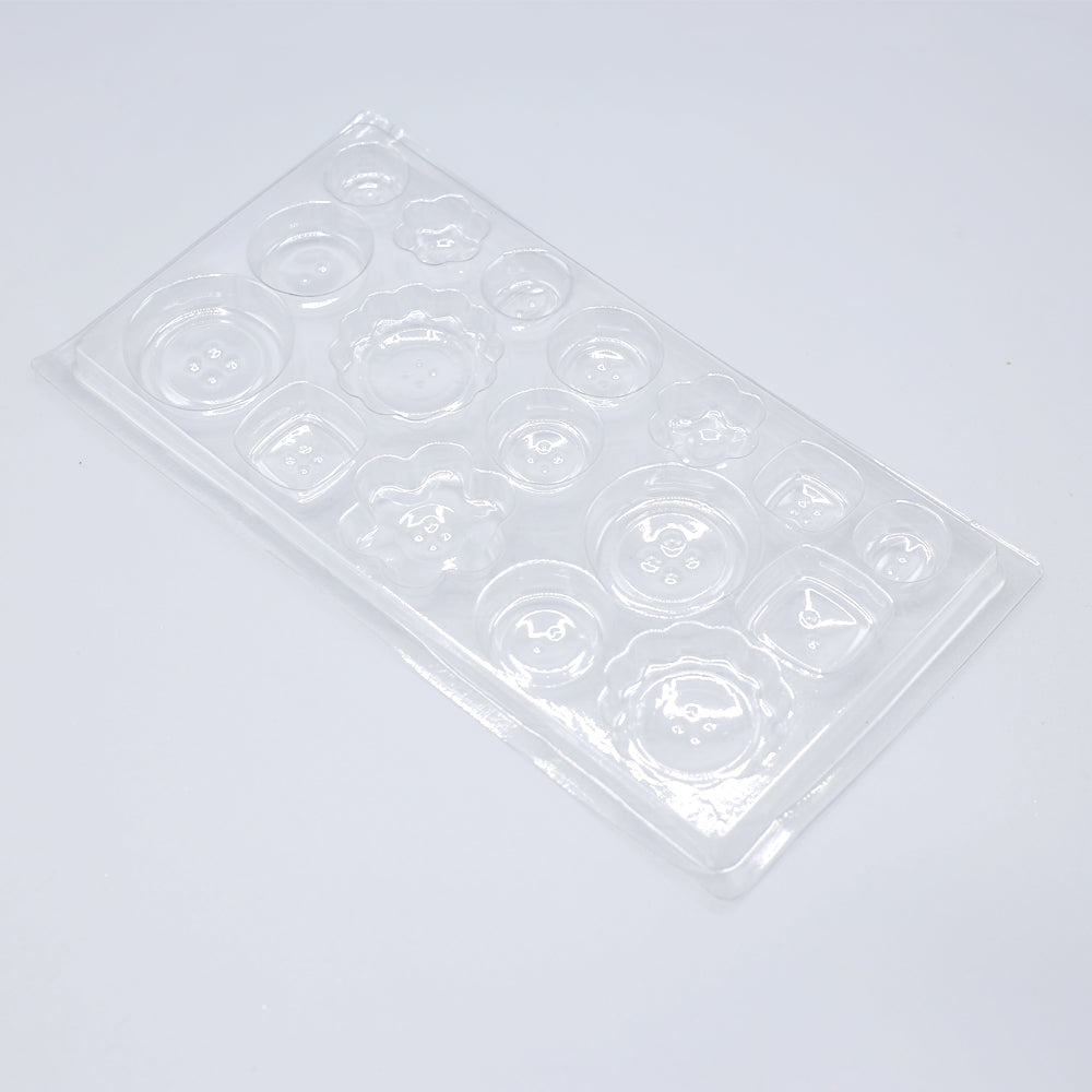 Button Acrylic And Chocolate Mold 18 Cavity