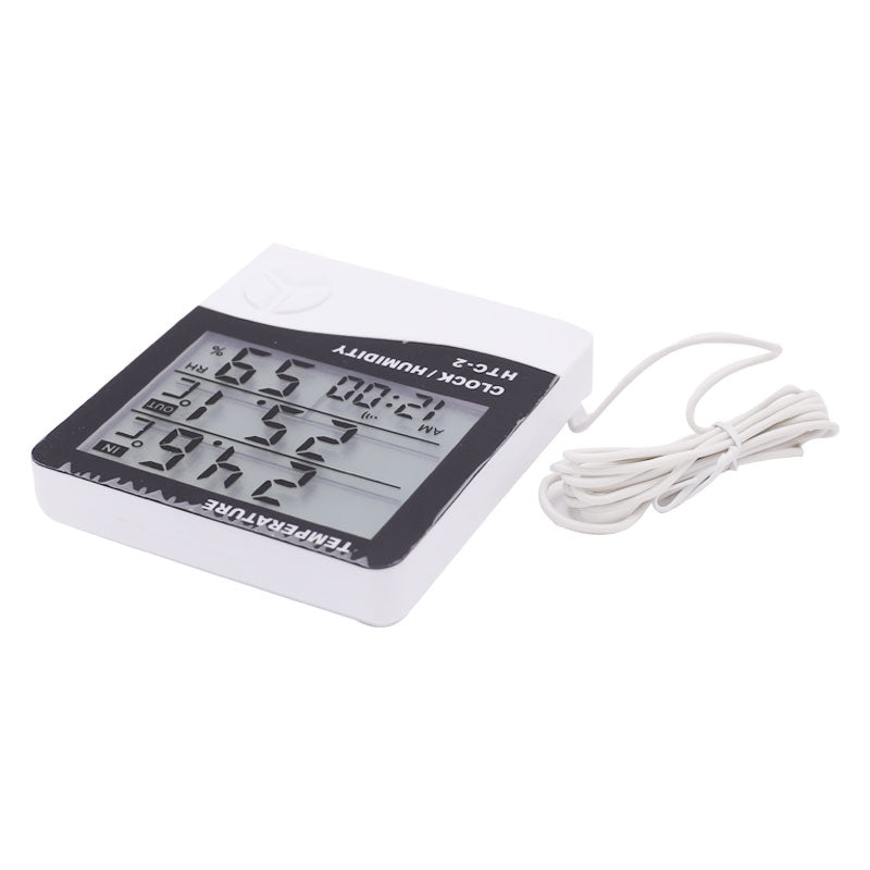 Digital Clock Humidity Meter HTC-2